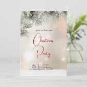 Feierliche Feiertage Einladung (Stehend Vorderseite)