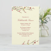 Feierliche Feiertage Einladung der Holiday Branche (Stehend Vorderseite)