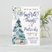 Feierliche Feiertage Einladung zu Lieblingsbeschäf (Stehend Vorderseite)