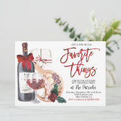 Feierliche Feiertage Einladung zu Lieblingsbeschäf (Stehend Vorderseite)