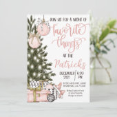 Feierliche Feiertage Einladung zu Lieblingsbeschäf (Stehend Vorderseite)