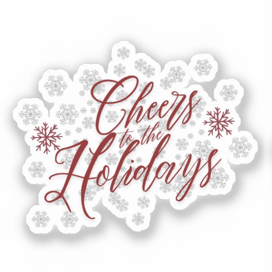 Feierliche Feiertage - Feierliche Kalligraphie Aufkleber (Vorderseite)