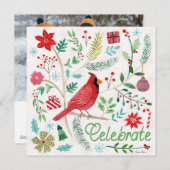 Feierliche Feiertage Feiertagskarte (Vorne/Hinten)