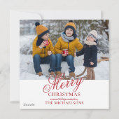 Feierliche Feiertage Feiertagskarte (Rückseite)