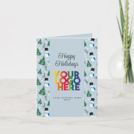 Feierliche Feiertage Firmenlogo Weihnachten Karte