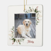 Feierliche Feiertage Foliage Foto Keramikornament (Links)