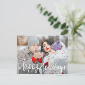 Feierliche Feiertage Foto Postkarte (Stehend Vorderseite)