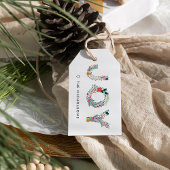 Feierliche Feiertage Geschenkanhänger