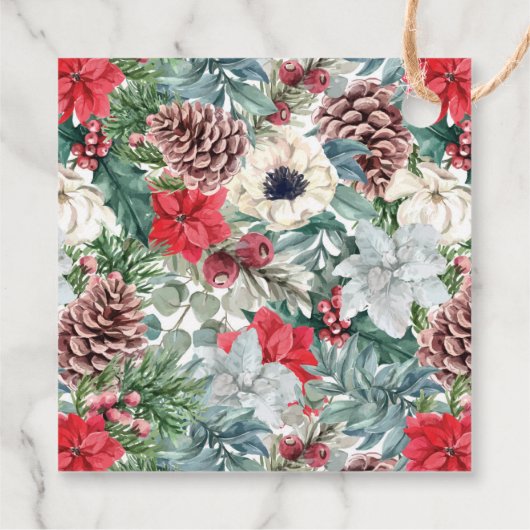 Feierliche Feiertage Geschenkanhänger (Rückseite)