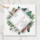 Feierliche Feiertage Geschenkanhänger (Vorderseite)