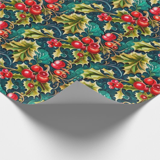 Feierliche Feiertage Geschenkpapier (Ecke)