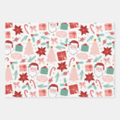 Feierliche Feiertage Geschenkpapier Set (Vorderseite)