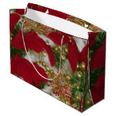 Feierliche Feiertage Geschenktasche Große Geschenktüte (Rückseite Schrägansicht)