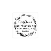 Feierliche Feiertage Gewohnte Rücksendeadresse Gummistempel (Prägung)