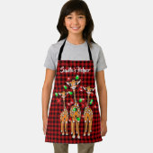 Feierliche Feiertage Giraffe, blinkendes Licht, ka Schürze (Insitu)