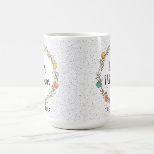 Feierliche Feiertage Kaffeetasse (Mittel)