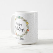 Feierliche Feiertage Kaffeetasse (Vorderseite Links)