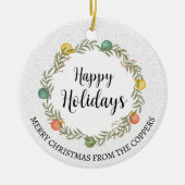 Feierliche Feiertage Keramik Ornament (Vorne)