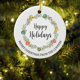 Feierliche Feiertage Keramik Ornament