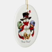 Feierliche Feiertage Keramikornament (Rechts)