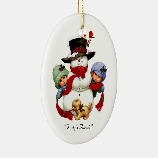 Feierliche Feiertage Keramikornament (Rechts)