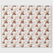 Feierliche Feiertage Latte mit Keksverpackungspapi Geschenkpapier (Flach)