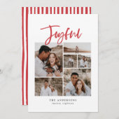 Feierliche Feiertage mit mehreren Fotos Feiertagskarte (Vorne/Hinten)