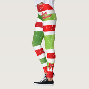 Feierliche Feiertage mit Ribbons und Schnee Leggings