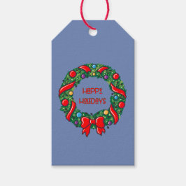 Feierliche Feiertage mit Whimsical Reef Moderne Geschenkanhänger