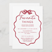 Feierliche Feiertage - Niedlich und festlich B Einladung (Vorne/Hinten)