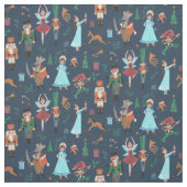 Feierliche Feiertage Nusscracker blauer Stoff (Muster)