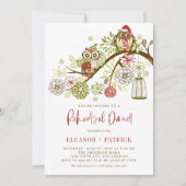 Feierliche Feiertage Owls Probe Abendessen Einladung (Vorderseite)