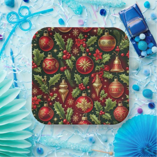 Feierliche Feiertage-Papierplatte Pappteller (Party)