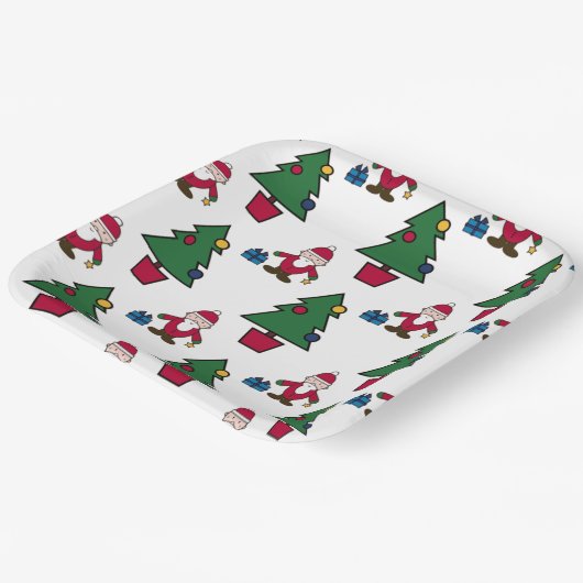 Feierliche Feiertage Papiertafel Pappteller (Gewinkelt)