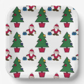 Feierliche Feiertage Papiertafel Pappteller (Vorderseite)