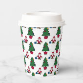 Feierliche Feiertage Pappbecher (Rückseite)