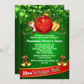 Feierliche Feiertage-Party-Fundraiser Einladung (Vorne/Hinten)