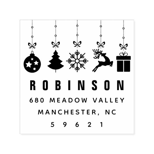 Feierliche Feiertage Permastempel (Design)