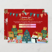 Feierliche Feiertage: Personalisierte Weihnachten Postkarte (Vorne/Hinten)