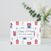 Feierliche Feiertage Realty Feiertagskarte (Stehend Vorderseite)