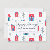 Feierliche Feiertage Realty Feiertagskarte (Vorderseite)