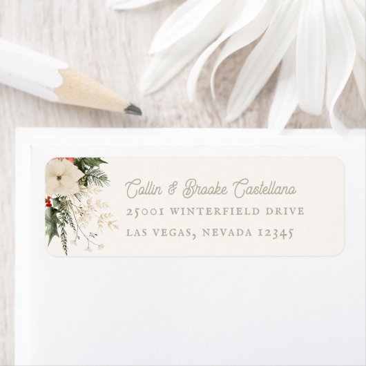 Feierliche Feiertage Rücksendeadresse (Insitu)