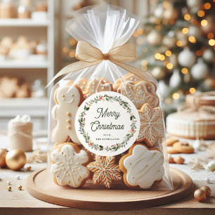 Feierliche Feiertage Runder Aufkleber