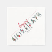 Feierliche Feiertage Serviette (Vorderseite)