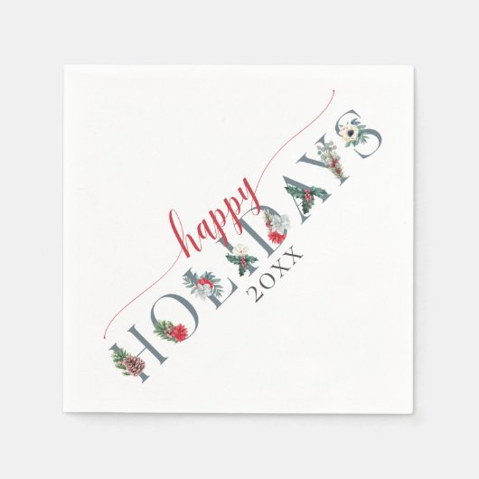 Feierliche Feiertage Serviette (Vorderseite)