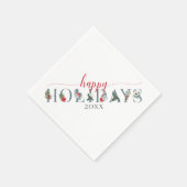 Feierliche Feiertage Serviette (Ecke)