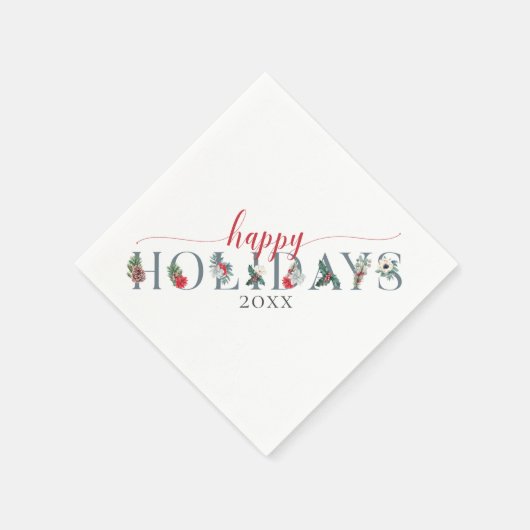 Feierliche Feiertage Serviette (Ecke)