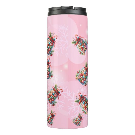 Feierliche Feiertage Thermosbecher (Rückseite)