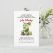 Feierliche Feiertage und festliche Cocktails Einladung (Stehend Vorderseite)