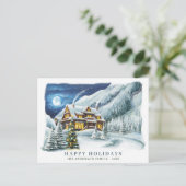 Feierliche Feiertage Weihnachten Gruß Postkarte (Stehend Vorderseite)